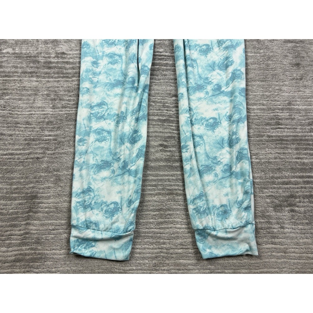 Catherine Malandrino Pajama Pants Large Blue Pull On Elastic Waist - Picture 9 of 10